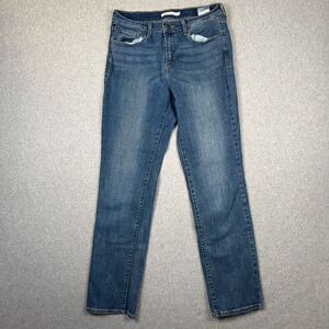 Levis 505 Womens Size 29 Straight Leg Denim Jeans Medium Wash Pockets